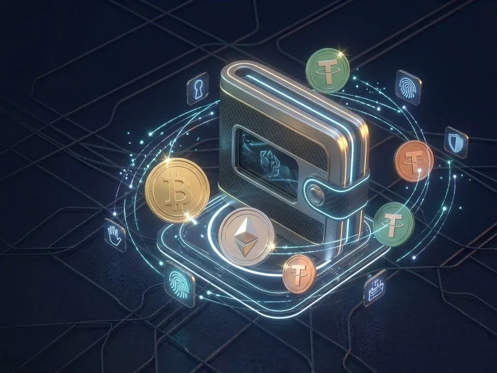 Crypto wallet with Bitcoin, Ethereum and USDT for no verification casino withdrawals